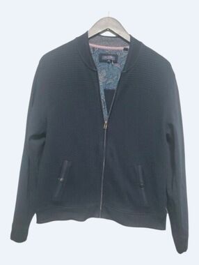 Ted Baker jacket men’s size XL X-large black London Zip Up Jacket Size 5